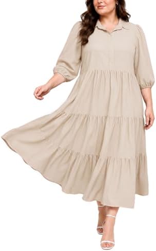Button down shirt dress with pockets