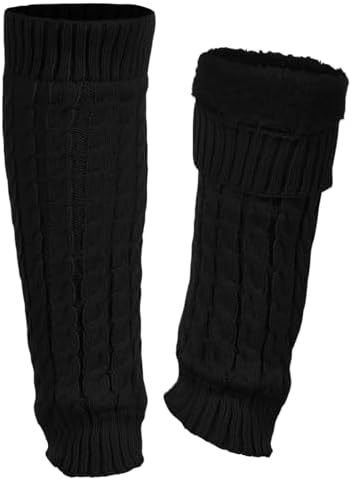 Fleece lined winter leg warmers