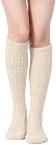 Fuzzy thermal plush leg warmers