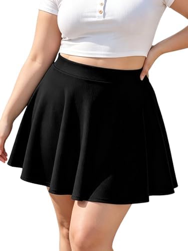 High waisted skater skirt