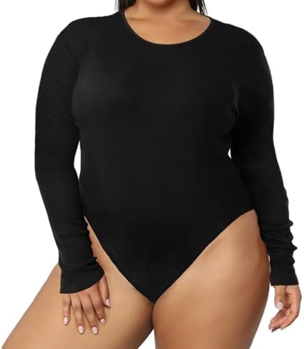 Long sleeve crew neck bodysuit