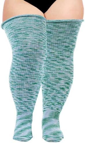 Plus size acrylic thigh highs