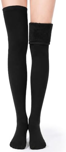 Plus size fleece thigh highs
