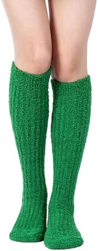 Plush fleece knee high leg warmers