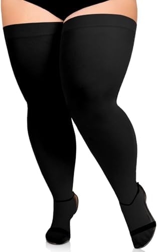 Sheer plus size stay ups