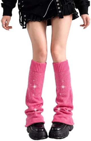 Sparkle rhinestone flared leg warmers