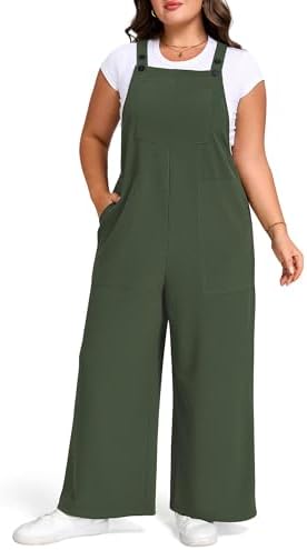 Straight leg overalls with button straps