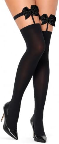 Thigh high stockings with bows