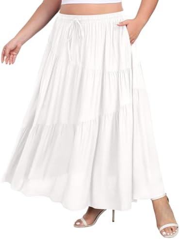 Tiered boho maxi skirt